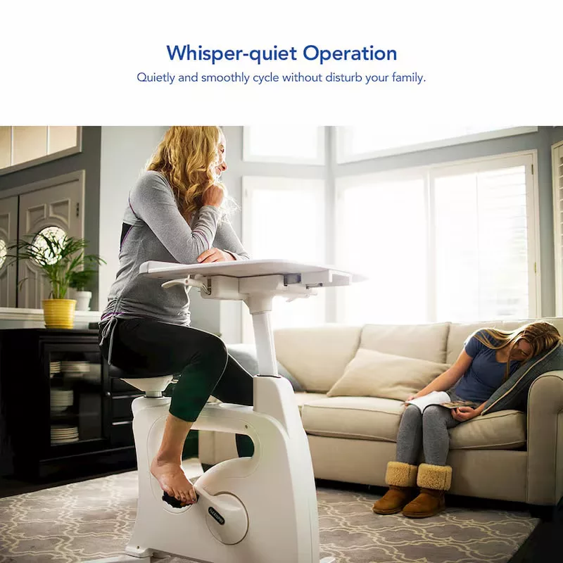 Flexispot Bench Exercise Bike V9, Home Exercise Bike, White