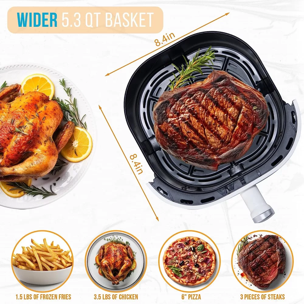 Bear Air Fryer QZG-F15E3 Oil-Free Hot Air Fryer 5L